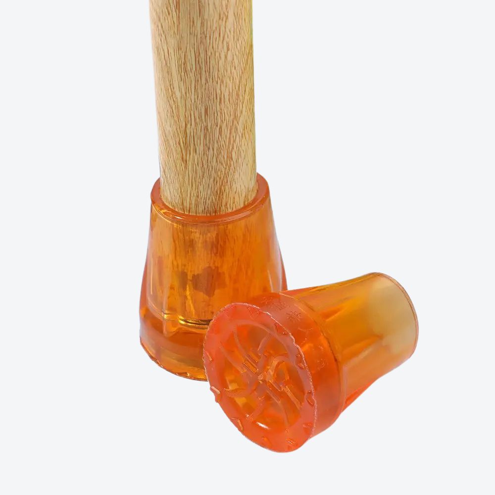 Yellow Non-Slip Silicone Cane Tip - Bastoni